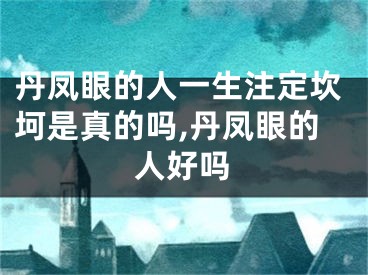 丹凤眼的人一生注定坎坷是真的吗,丹凤眼的人好吗