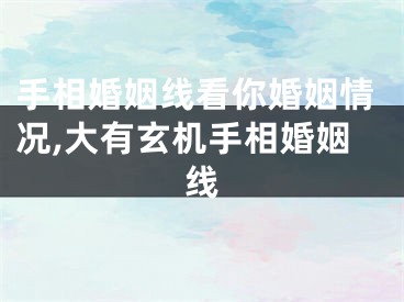 手相婚姻线看你婚姻情况,大有玄机手相婚姻线