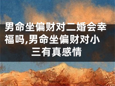 男命坐偏财对二婚会幸福吗,男命坐偏财对小三有真感情