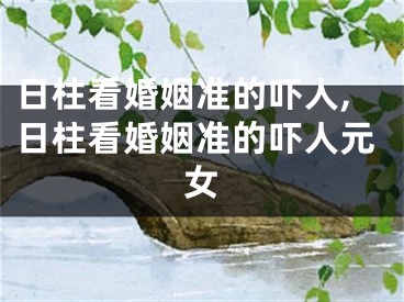日柱看婚姻准的吓人,日柱看婚姻准的吓人元女