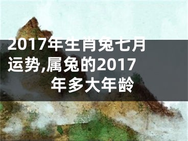 2017年生肖兔七月运势,属兔的2017年多大年龄