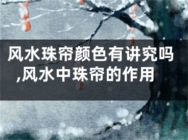 风水珠帘颜色有讲究吗,风水中珠帘的作用