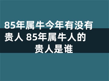 85年属牛今年有没有贵人 85年属牛人的贵人是谁