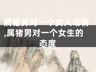 属猪男对一个女人动情,属猪男对一个女生的态度