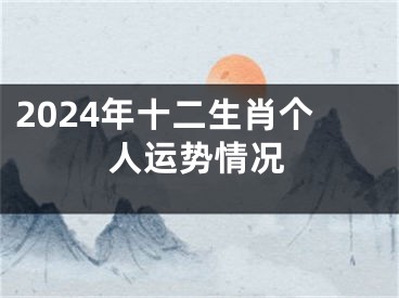 2024年十二生肖个人运势情况
