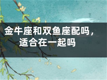 金牛座和双鱼座配吗，适合在一起吗 