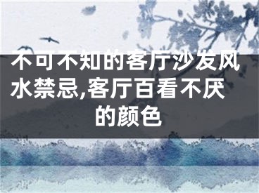不可不知的客厅沙发风水禁忌,客厅百看不厌的颜色