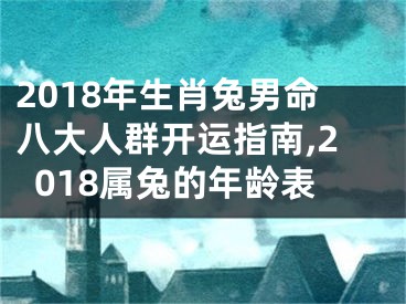 2018年生肖兔男命八大人群开运指南,2018属兔的年龄表
