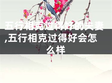 五行相克过得好的夫妻,五行相克过得好会怎么样