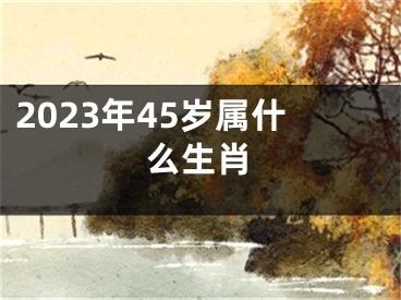2023年45岁属什么生肖