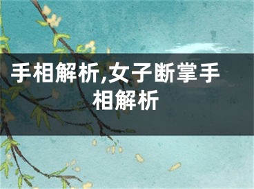 手相解析,女子断掌手相解析