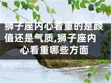 狮子座内心看重的是颜值还是气质,狮子座内心看重哪些方面