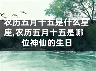 农历五月十五是什么星座,农历五月十五是哪位神仙的生日