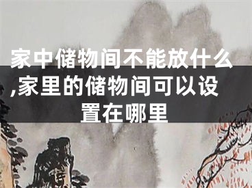 家中储物间不能放什么,家里的储物间可以设置在哪里