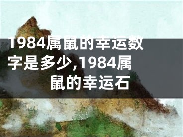 1984属鼠的幸运数字是多少,1984属鼠的幸运石