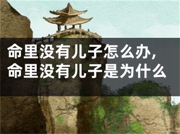 命里没有儿子怎么办,命里没有儿子是为什么