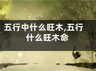 五行中什么旺木,五行什么旺木命