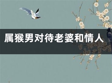 属猴男对待老婆和情人