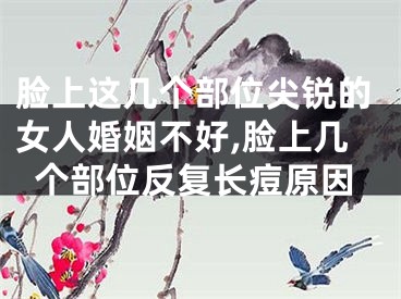 脸上这几个部位尖锐的女人婚姻不好,脸上几个部位反复长痘原因
