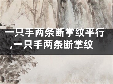 一只手两条断掌纹平行,一只手两条断掌纹
