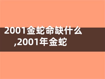 2001金蛇命缺什么,2001年金蛇
