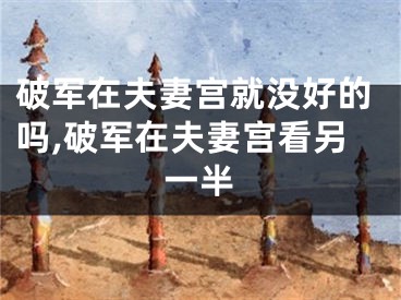 破军在夫妻宫就没好的吗,破军在夫妻宫看另一半