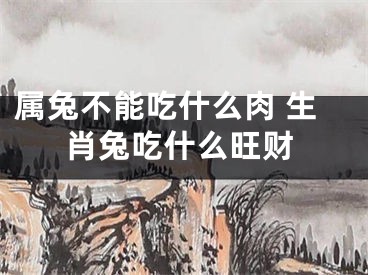属兔不能吃什么肉 生肖兔吃什么旺财