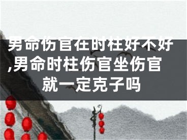 男命伤官在时柱好不好,男命时柱伤官坐伤官就一定克子吗