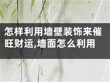 怎样利用墙壁装饰来催旺财运,墙面怎么利用