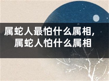 属蛇人最怕什么属相,属蛇人怕什么属相