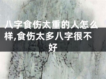 八字食伤太重的人怎么样,食伤太多八字很不好