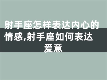 射手座怎样表达内心的情感,射手座如何表达爱意