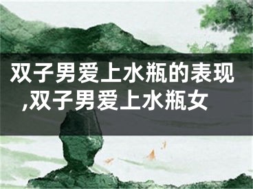 双子男爱上水瓶的表现,双子男爱上水瓶女