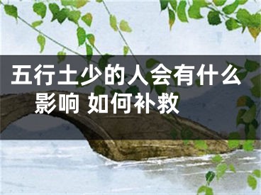 五行土少的人会有什么影响 如何补救 