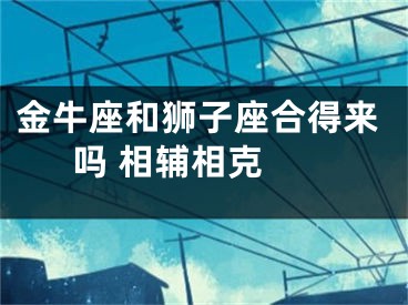 金牛座和狮子座合得来吗 相辅相克 