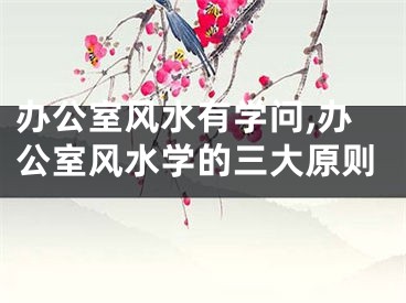 办公室风水有学问,办公室风水学的三大原则