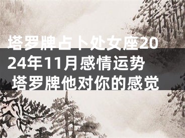 塔罗牌占卜处女座2024年11月感情运势 塔罗牌他对你的感觉