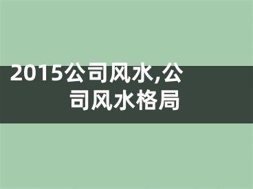2015公司风水,公司风水格局