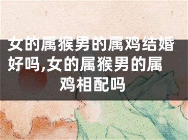 女的属猴男的属鸡结婚好吗,女的属猴男的属鸡相配吗