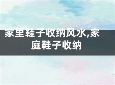 家里鞋子收纳风水,家庭鞋子收纳