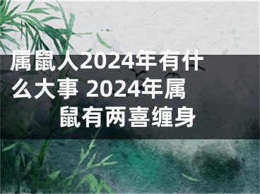 属鼠人2024年有什么大事 2024年属鼠有两喜缠身
