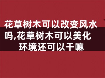 花草树木可以改变风水吗,花草树木可以美化环境还可以干嘛