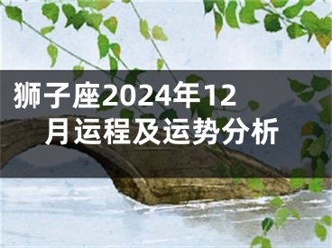 狮子座2024年12月运程及运势分析