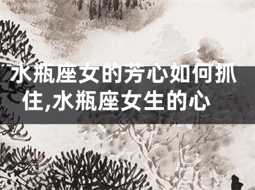 水瓶座女的芳心如何抓住,水瓶座女生的心