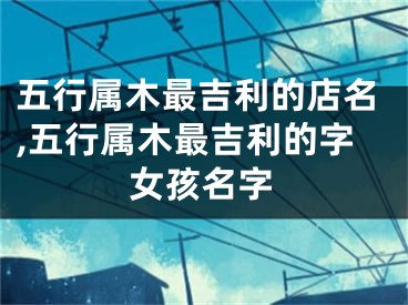 五行属木最吉利的店名,五行属木最吉利的字女孩名字