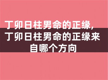 丁卯日柱男命的正缘,丁卯日柱男命的正缘来自哪个方向