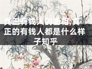真正有钱人的面相,真正的有钱人都是什么样子知乎