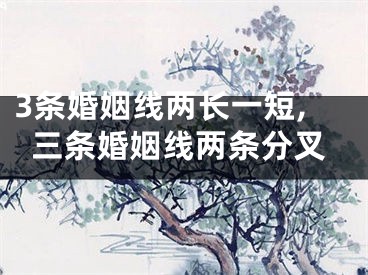 3条婚姻线两长一短,三条婚姻线两条分叉