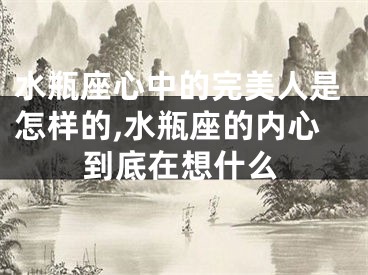 水瓶座心中的完美人是怎样的,水瓶座的内心到底在想什么