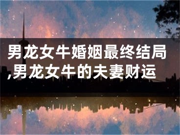 男龙女牛婚姻最终结局,男龙女牛的夫妻财运